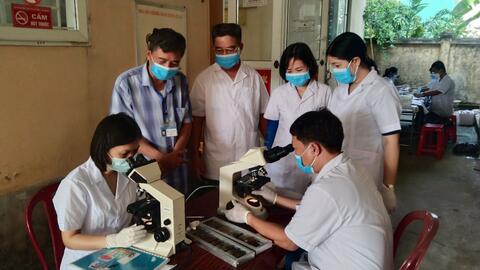 Đẩy mạnh công tác điều tra, xét nghiệm ký sinh trùng tại huyện Kim Sơn